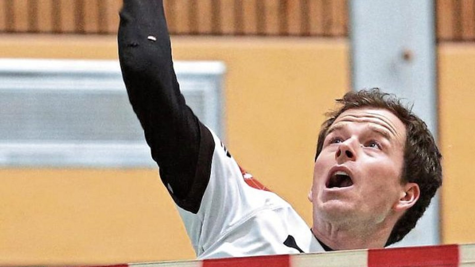 Marco Lochmahr übernahm beim Vorbereiungsturnier mehrfach den Rückschlag. Foto: Küppers