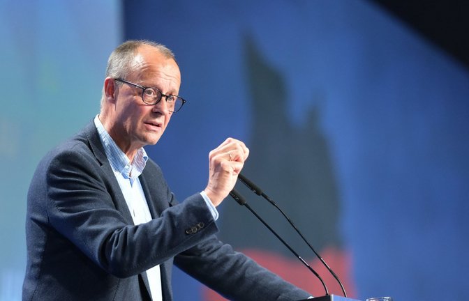 Friedrich Merz beim Deutschlandtag der Jungen Union<span class='image-autor'>Foto: dpa/Sebastian Willnow</span>