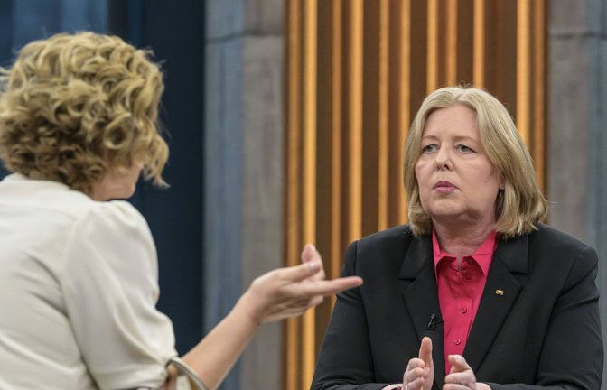 Bärbel Bas (SPD), Bundesministerin für Arbeit und Soziales, zu Gast bei - Caren Miosga.<span class='image-autor'>Foto: IMAGO/HMB-Media</span>