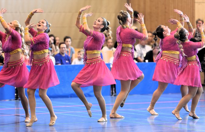 Bei ihrem Auftritt beim „Deutschland Cup Dance“: die Sersheimer Gruppe „Goldies“.  <span class='image-autor'>Foto: Küppers/Archiv</span>