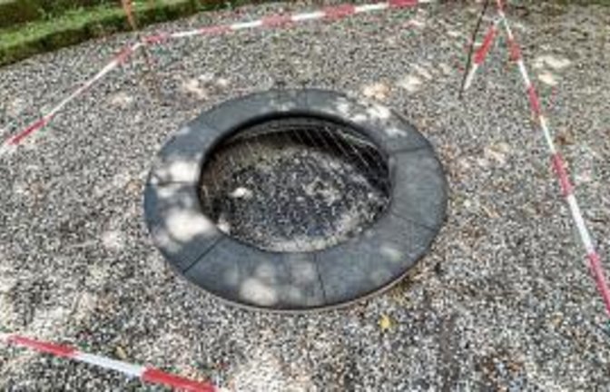 Das zerstörte Trampolin. Foto: fw