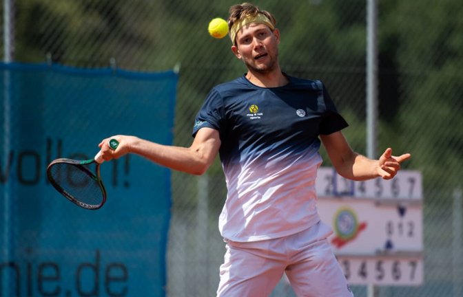 Adrian Kohler muss mit den Herren des VfL Sindelfingen wohl aus der Tennis-Regionalliga absteigen.<span class='image-autor'>Eibner/Michael Memmler</span>
