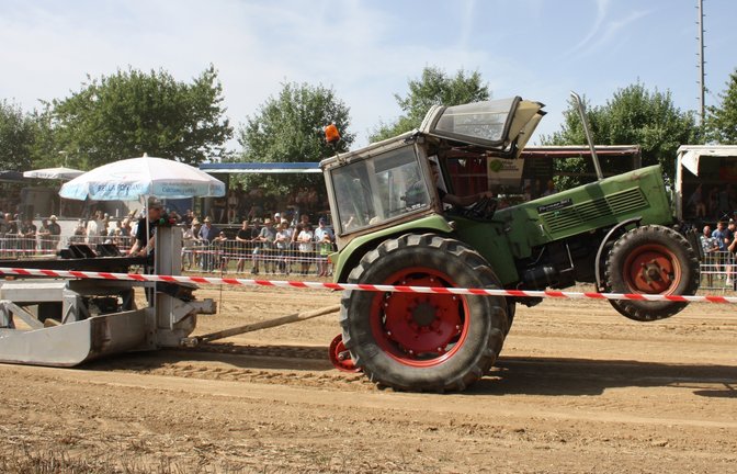Nichts geht mehr: Für diesen Traktor ist die Fahrt hier zu Ende.