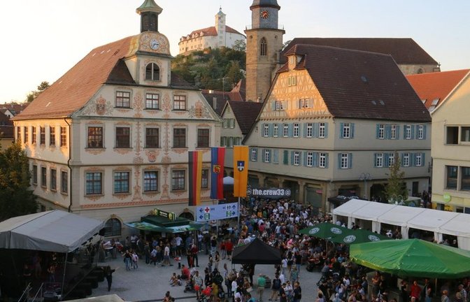 Eine Impression vom Marktplatz beim Straßenfest 2023.  Archivfoto: VKZ/Rücker