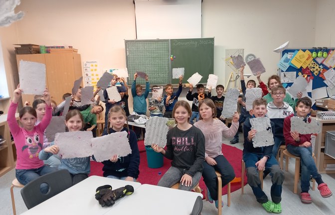 Engagiert bei der Projektwoche: die Kinder der Kirbachschule.  <span class='image-autor'>Foto: Glemser</span>