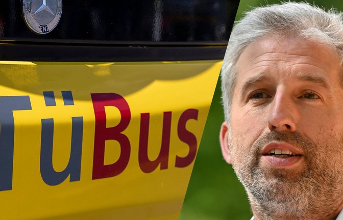 Tübingens OB Boris Palmer will die Menschen mit finanziellen Anreizen vom ÖPNV überzeugen. Samstags kann man in der Unistadt kostenlos Bus fahren, das Deutschlandticket gibt es 15 Euro günstiger.<span class='image-autor'>Foto: imago/Eibner, dpa/Jan-Philipp Strobel</span>