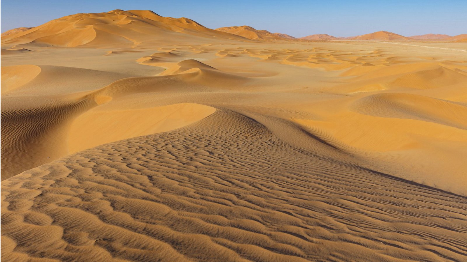 Die Große Arabische Wüste erstreckt sich vom Jemen über den Persischen Golf und Oman bis nach Jordanien und den Irak über eine Fläche von 1.855.000 Quadratkilometer.Foto: Imago/McPHOTO Die Große Arabische Wüste erstreckt sich vom Jemen über den Persischen Golf und Oman bis nach Jordanien und den Irak über eine Fläche von 1.855.000 Quadratkilometer.Foto: Imago/McPHOTO