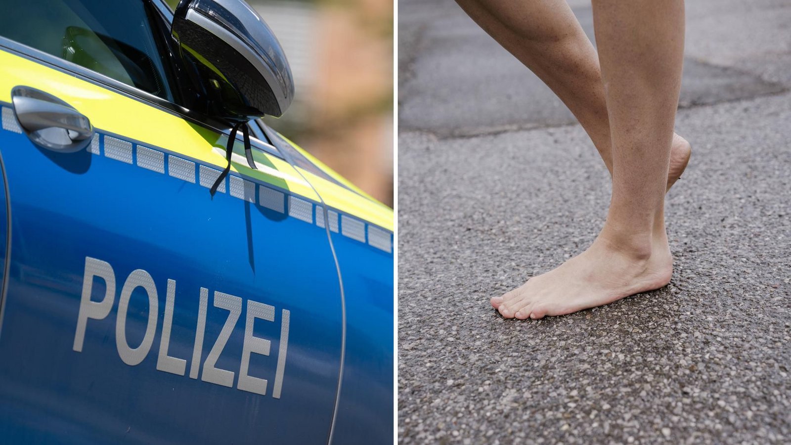 Eine Frau ist splitternackt durch die Straßen von Wunsiedel gelaufen und hat für einen Polizeieinsatz gesorgt (Symbolfoto).Foto: picture alliance/dpa (Symbolbild)/Marijan Murat