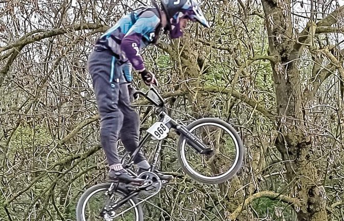Hoch hinaus ging es bei der DM der BMX-Fahrer unter anderem für Paul Bloß. Foto: Archiv/Simecek