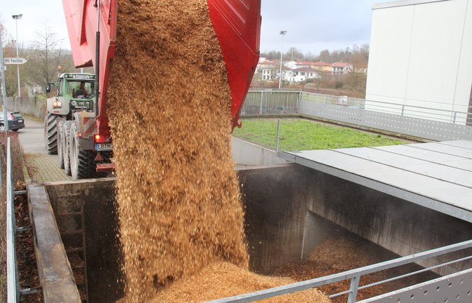 Holzpellets wie am Blockheizkraftwerk an der 1-2-3-Halle sollen auch im Wärmenetz Vaihingen Nord zur Deckung der Spitzenlast zum Einsatz kommen. Archivfoto: VKZ/Elsässer