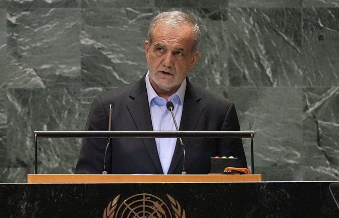 Irans Präsident Massud Peseschkian<span class='image-autor'>Foto: dpa/Pamela Smith</span>