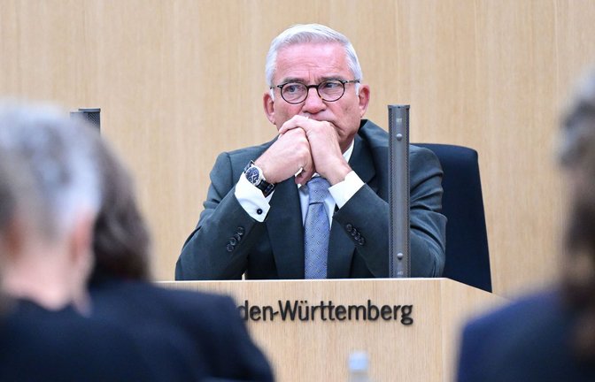 Innenminister Thomas Strobl (CDU) wurde am Montag ein weiteres Mal als Zeuge gehört.<span class='image-autor'>Foto: Bernd Weißbrod/dpa</span>