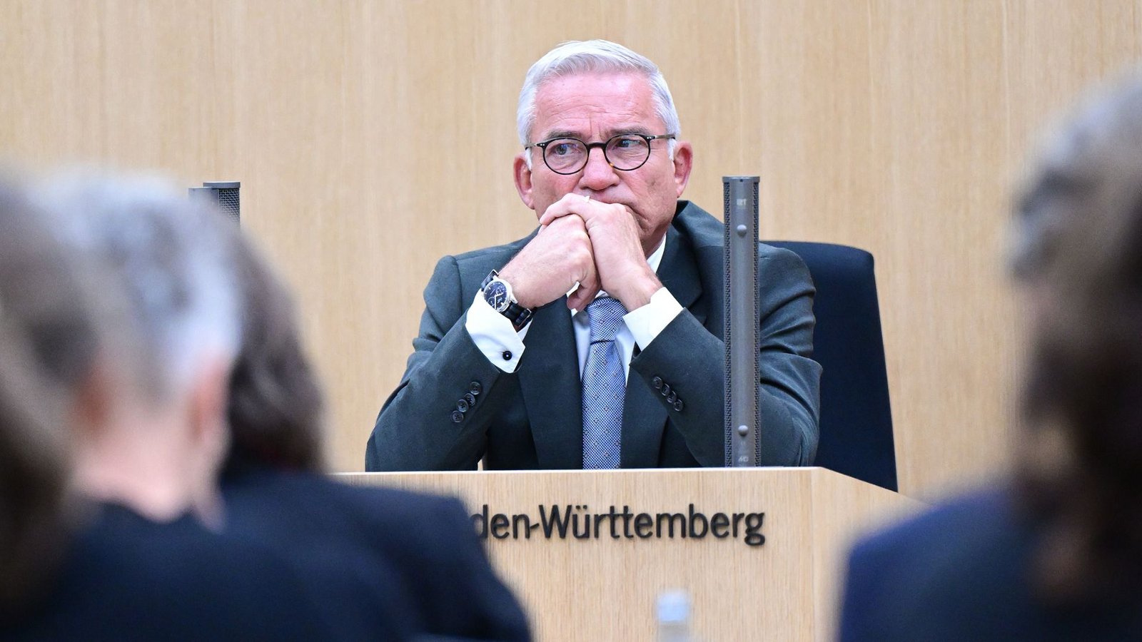 Innenminister Thomas Strobl (CDU) wurde am Montag ein weiteres Mal als Zeuge gehört.Foto: Bernd Weißbrod/dpa