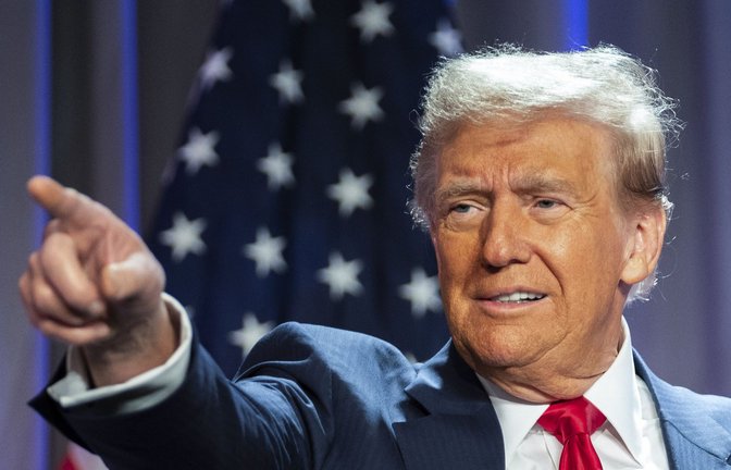 Donald Trump, designierter Präsident der USA, wird in der Kapitol-Rotunde  seinen Eid ablegen.<span class='image-autor'>Foto: dpa/Allison Robbert</span>