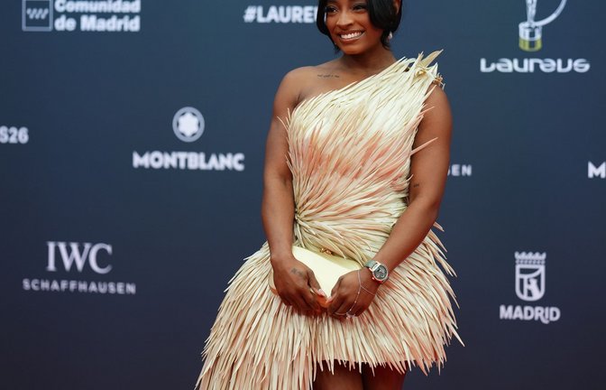 Turnerin Simone Biles hat von einem schwerwiegenden Notfall berichtet. (Archivbild)<span class='image-autor'>Foto: Manu Fernandez/AP/dpa</span>