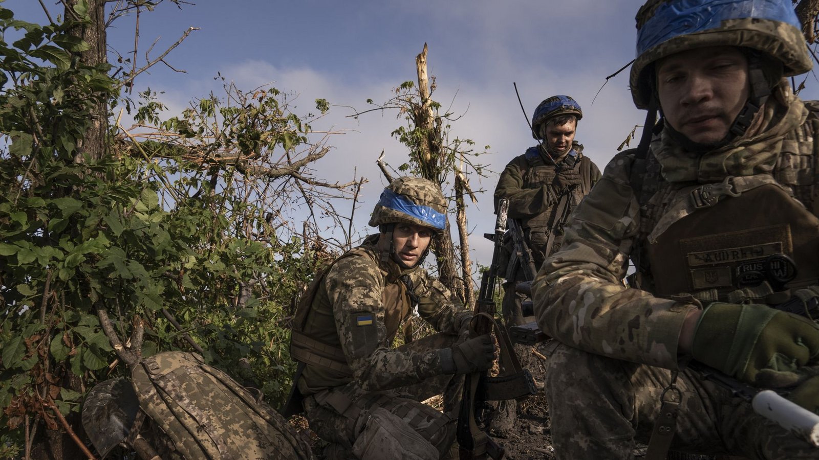 Ukrainische Soldaten an der Südfront: Viele Einheiten bekommen keine Erholungspausen.Foto: dpa/Mstyslav Chernov