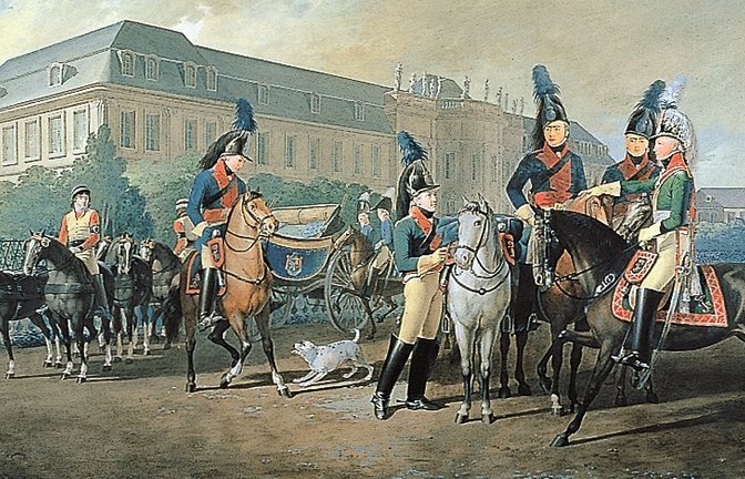 Die Liebe des Monarchen zum Schimmel ist legendär. <span class='image-autor'>Foto: SSG</span>