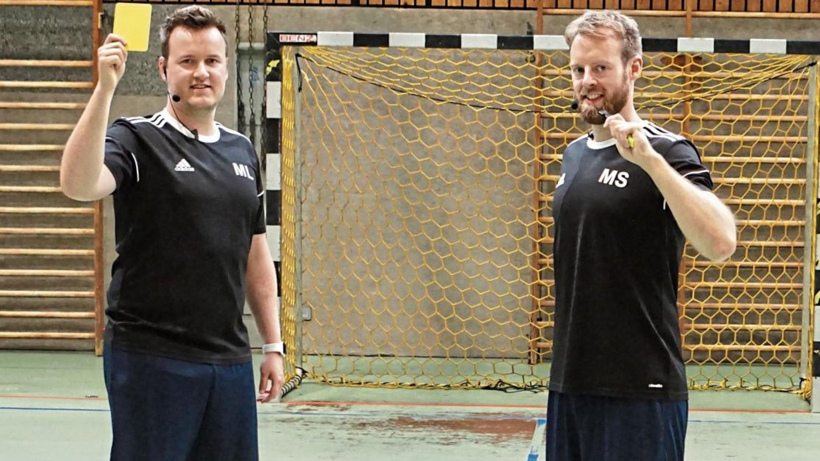 Moritz Laufenberg und Matthias Schwarz (von links) leiten in Zukunft Handballspiele bis zur Baden-Württemberg-Oberliga. Foto: Nachreiner Moritz Laufenberg und Matthias Schwarz (von links) leiten in Zukunft Handballspiele bis zur Baden-Württemberg-Oberliga. Foto: Nachreiner
