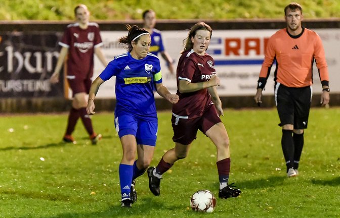 Für Roßwag/Großglattbach mit Sophie Migulla (in Rot) war im Viertelfinale Schluss. <span class='image-autor'>Foto: Leitner</span>