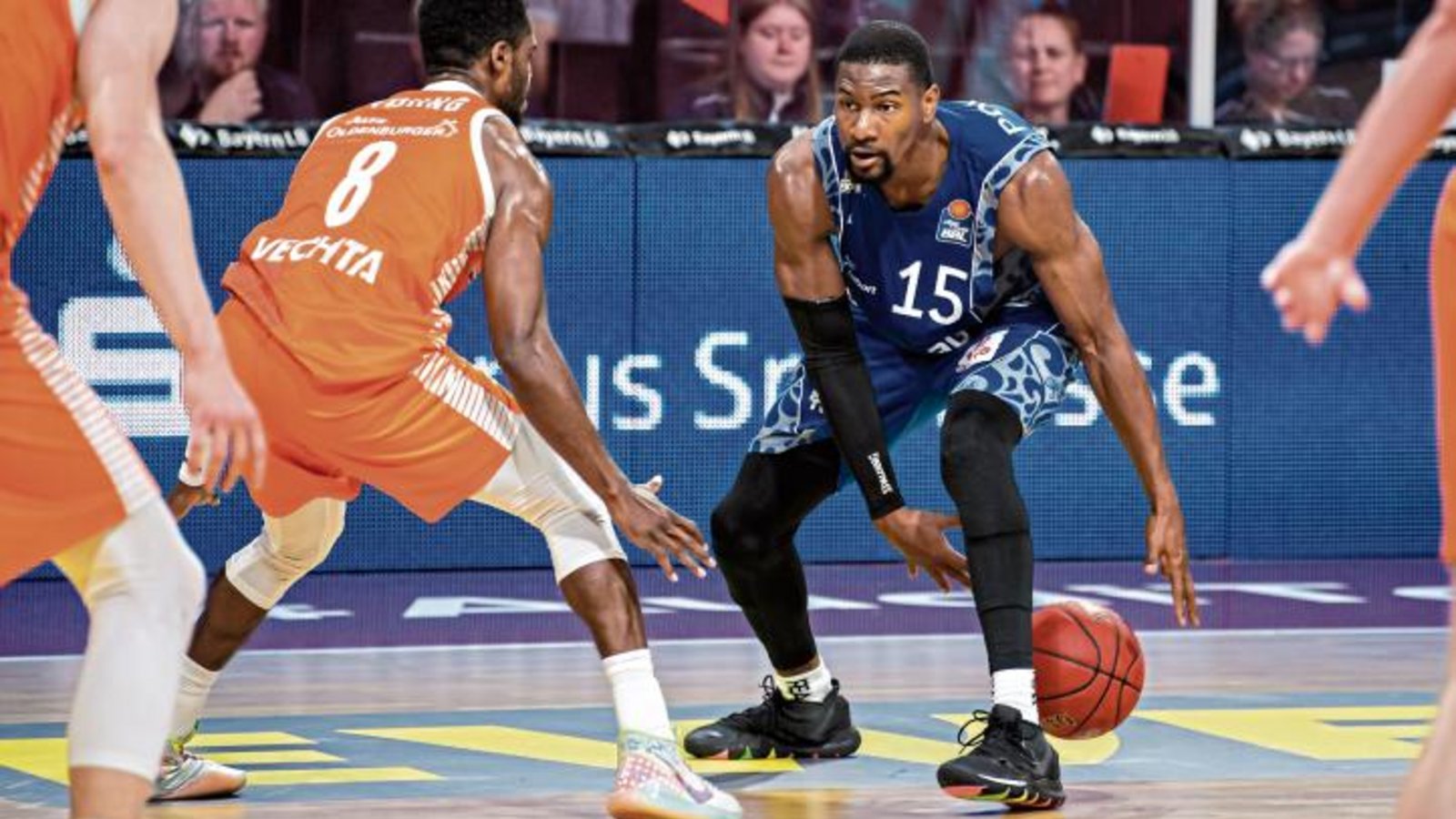 Für Frankfurt erzielte Yorman Polas Bartolo (rechts) im BBL-Finalturnier 12,5 Punkte. Foto: Eibner