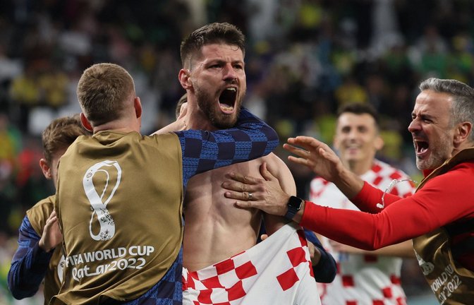 Kroatien steht nach dem Sieg gegen Brasilien im Halbfinale der Fußball-WM in Katar.<span class='image-autor'>Foto: AFP/JACK GUEZ</span>