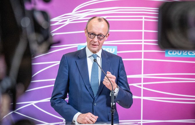 Neue Töne: Unionskanzlerkandidat Friedrich Merz spricht freundlich über die Grünen.Neue Töne: Unionskanzlerkandidat Friedrich Merz spricht freundlich über die Grünen.<span class='image-autor'>Foto: dpa/Michael Kappeler</span>