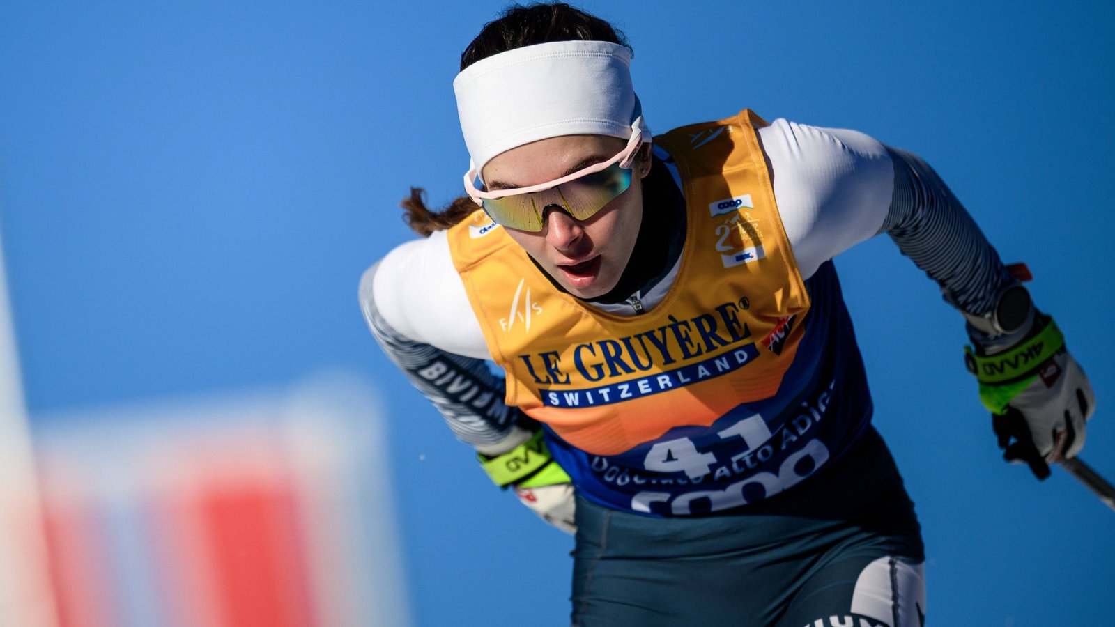 Die russische Langläuferin Daria Neprjajewa darf bei den Olympischen Winterspielen starten – als neutrale Athletin.Foto: Imago/Bildbyran