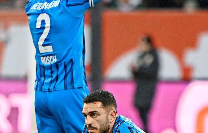 Frustrierte Heidenheimer: Marnon Busch (li.) und Arijon Ibrahimovic<span class='image-autor'>Foto: imago/Sven Simon</span>