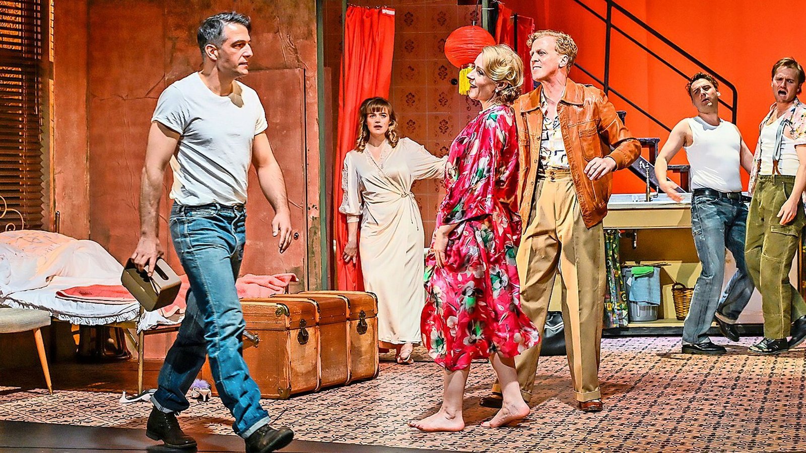 Die Hauptdarstellenden: Max Hemmersdorfer, Sheila Bluhm, Natalie O’Hara und Marius Hubel (v.l.)Foto: Tobias Metz