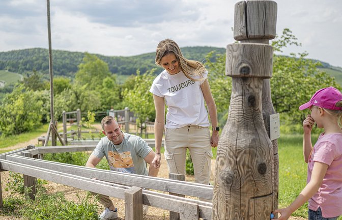 Rollender Spaß auf der Holzkugelbahn in Kernen.<span class='image-autor'>Foto: Gemeinde Kernen</span>