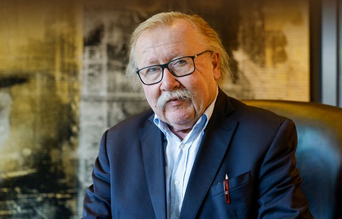 Peter Sloterdijk: „Die Europäer müssen sich selbst ein neues Drehbuch schreiben.“<span class='image-autor'>Foto: Thomas Banneyer/dpa</span>