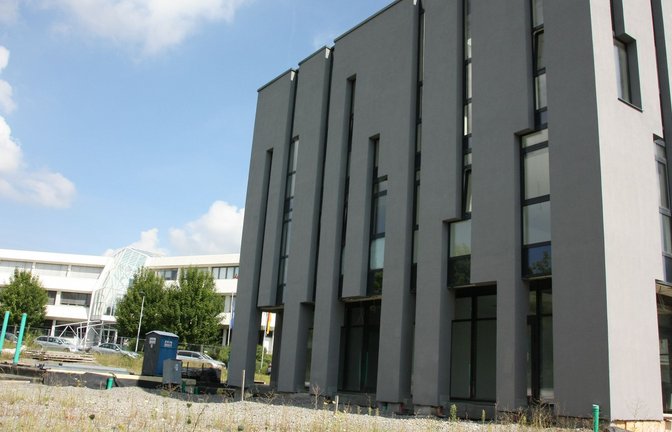 Der umstrittene Moschee-Rohbau in der Stadt Leinfelden-Echterdingen.<span class='image-autor'>Foto: Natalie Kanter</span>