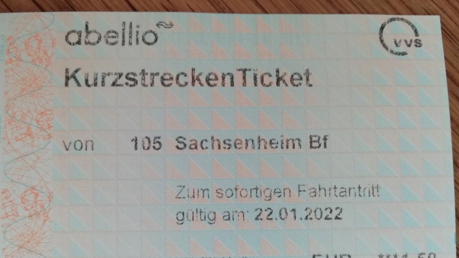 Diese Fahrkarte ist nur bis Sersheim gültig. Damit rechneten die Schüler nicht. Foto: privat Diese Fahrkarte ist nur bis Sersheim gültig. Damit rechneten die Schüler nicht. Foto: privat