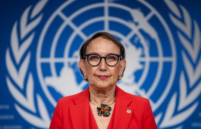 Die Costa Ricanerin Rebeca Grynspan gilt derzeit als Favoritin für den Posten der UN-Generalsekretärin (Archivfoto).<span class='image-autor'>FABRICE COFFRINI/AFP</span>