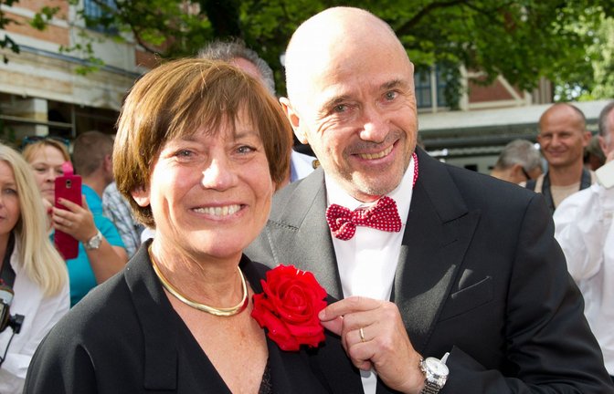Sie war seine große Liebe: Christian Neureuther gemeinsam mit Rosi Mittermaier<span class='image-autor'>Foto: Tobias Hase/dpa/Tobias Hase</span>