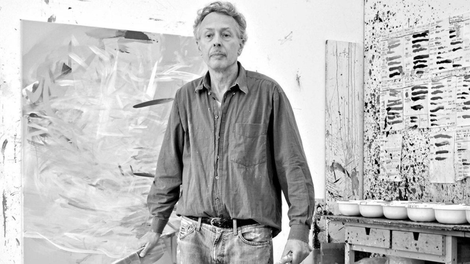 Michael Urtz in seinem Atelier in Stuttgart-Bad CannstattFoto: Michael Urtz Estate Michael Urtz in seinem Atelier in Stuttgart-Bad CannstattFoto: Michael Urtz Estate