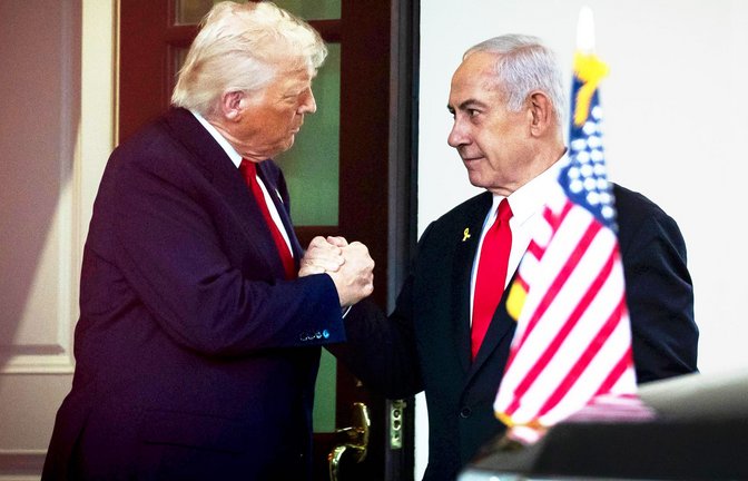 Bereits im April war Benjamin Netajahu (re.) zu Gast bei Donald Trump.<span class='image-autor'>Foto: imago/Allison Bailey</span>