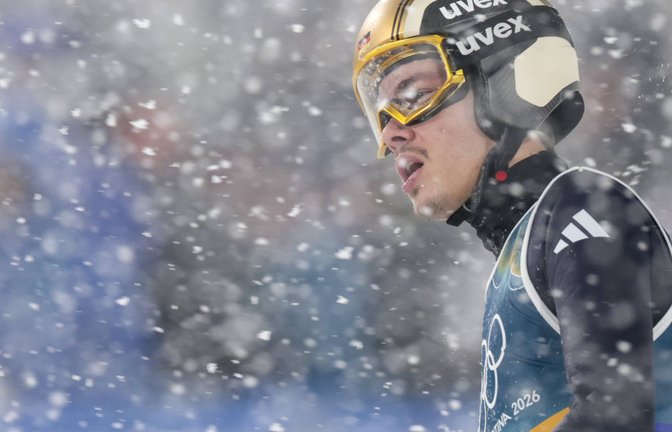 Frust im dichten Schneefall: Philipp Raimund.<span class='image-autor'>Foto: IMAGO/GEPA pictures</span>