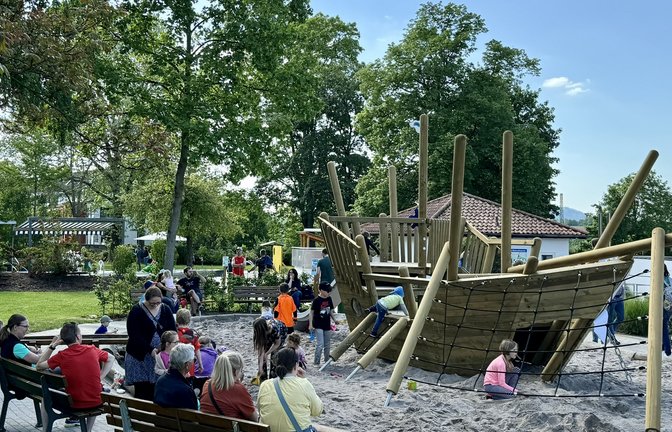 Die neue Pinta kommt bei den jungen Gästen im Schloss-Freibad gut an.  <span class='image-autor'>Foto: p</span>