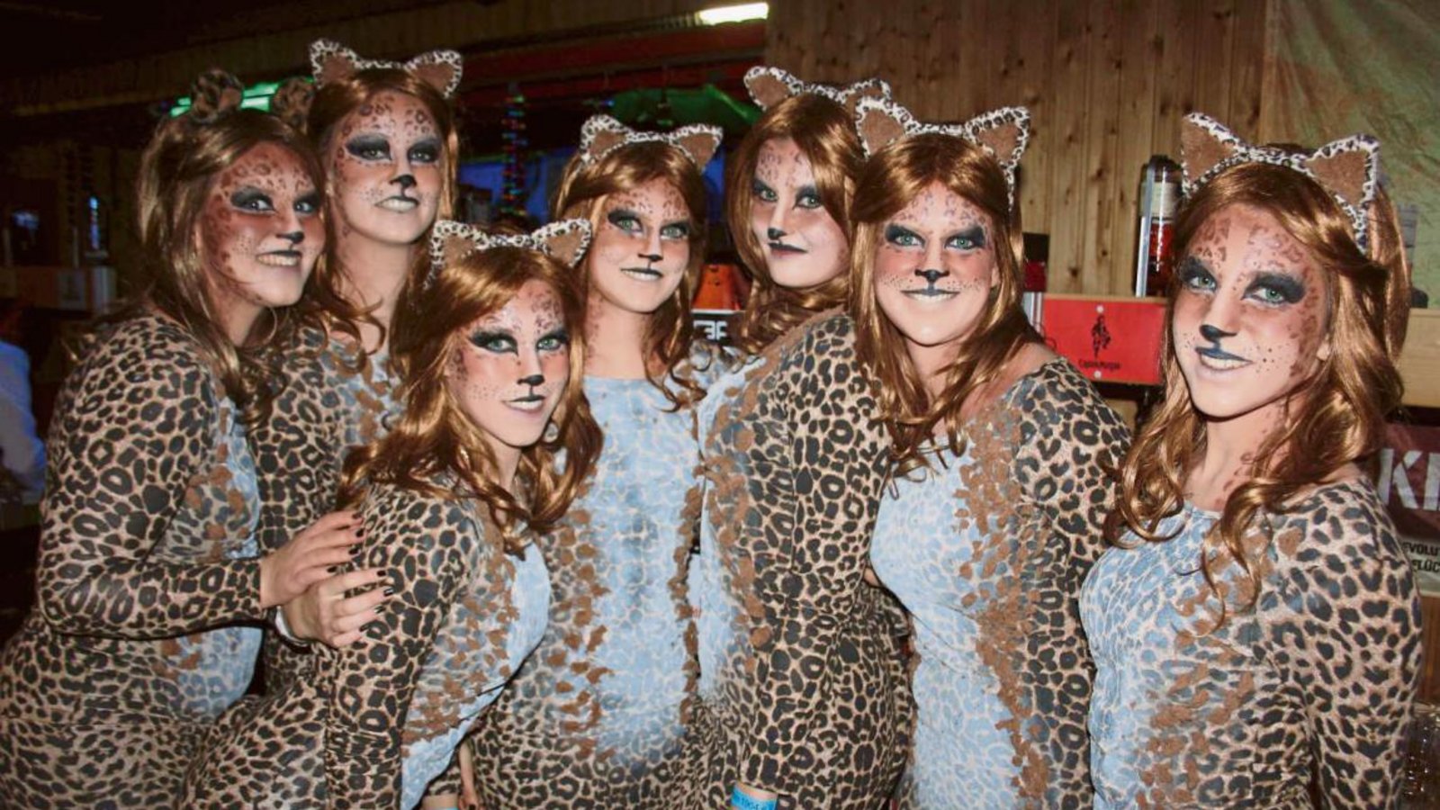 Die Damen der Wettkampfgymnastik des TV Sersheim hatten sich als Leopardinnen verkleidet. Fotos: Jähne