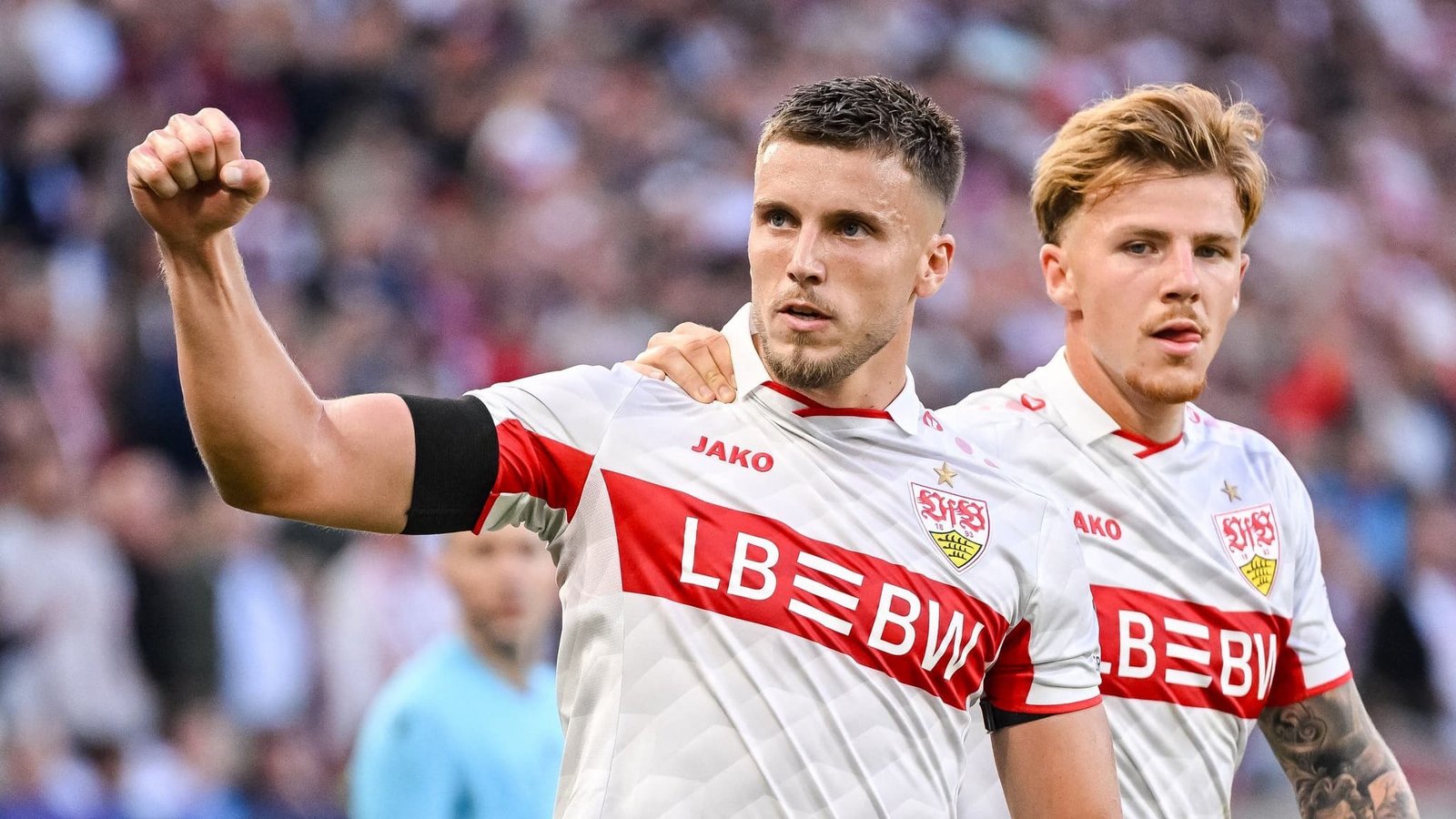Matchwinner: Ermedin Demirovic (l.) war gegen Stavanger in Torlaune.Harry Langer/dpa Matchwinner: Ermedin Demirovic (l.) war gegen Stavanger in Torlaune.Harry Langer/dpa
