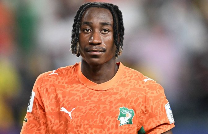 Yan Diomande trifft am Samstag mit der Elfenbeinküste auf Deutschland.<span class='image-autor'>Foto: IMAGO/Icon Sportswire</span>