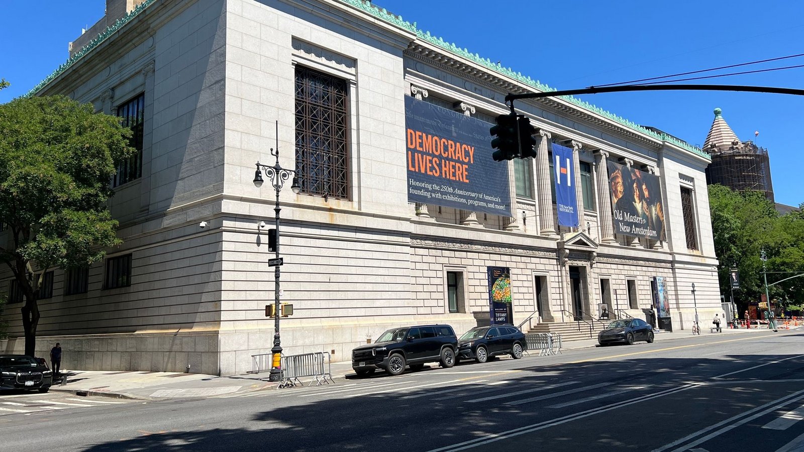 Pünktlich zum 250. Geburtstag der USA erzählt das New York Historical Museum die Geschichte der US-Demokratie.Foto: Christina Horsten/dpa Pünktlich zum 250. Geburtstag der USA erzählt das New York Historical Museum die Geschichte der US-Demokratie.Foto: Christina Horsten/dpa