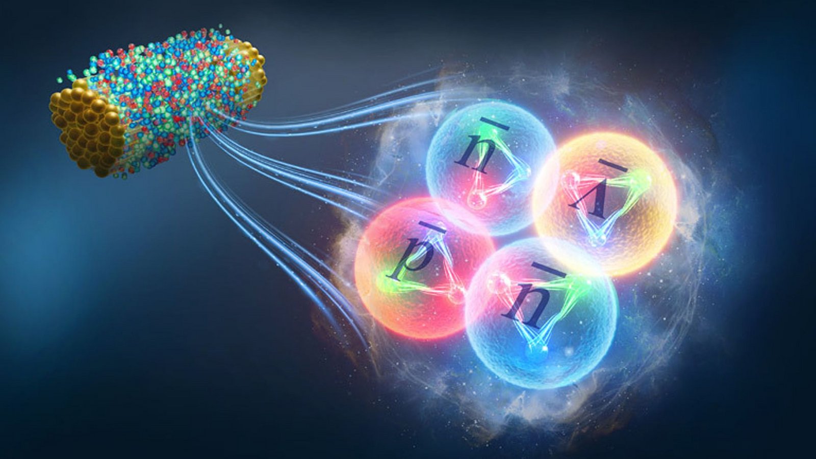 Physiker am RHIC-Teilchenbeschleuniger in Brookhaven in den USA haben Antihyperwasserstoff-4, den schwersten jemals nachgewiesenen Antimaterie-Atomkern, erzeugt.Foto: © Institute of Modern Physics (IMP) Physiker am RHIC-Teilchenbeschleuniger in Brookhaven in den USA haben Antihyperwasserstoff-4, den schwersten jemals nachgewiesenen Antimaterie-Atomkern, erzeugt.Foto: © Institute of Modern Physics (IMP)