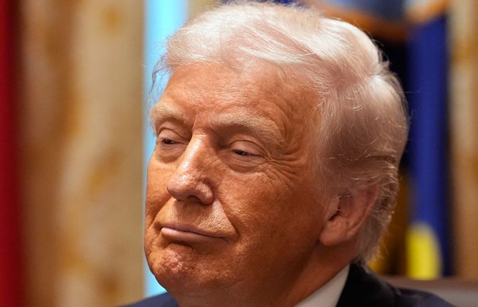 Donald Trump wirft der Rundfunkanstalt Verleumdung vor.<span class='image-autor'>Foto: Alex Brandon/AP/dpa/Alex Brandon</span>