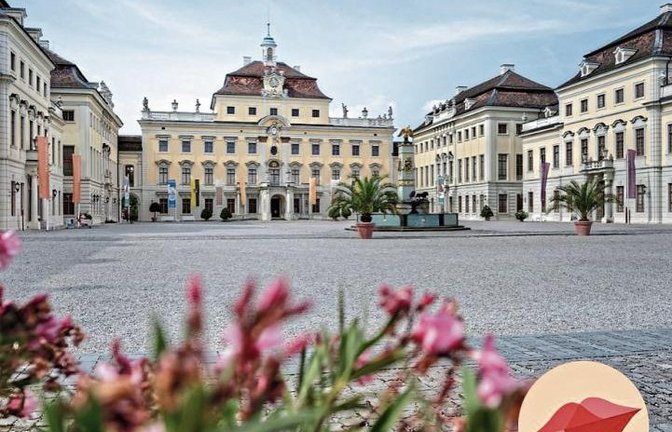 Die Schlossansicht mit Kussmund kann man sich herunterladen. Foto: SSG