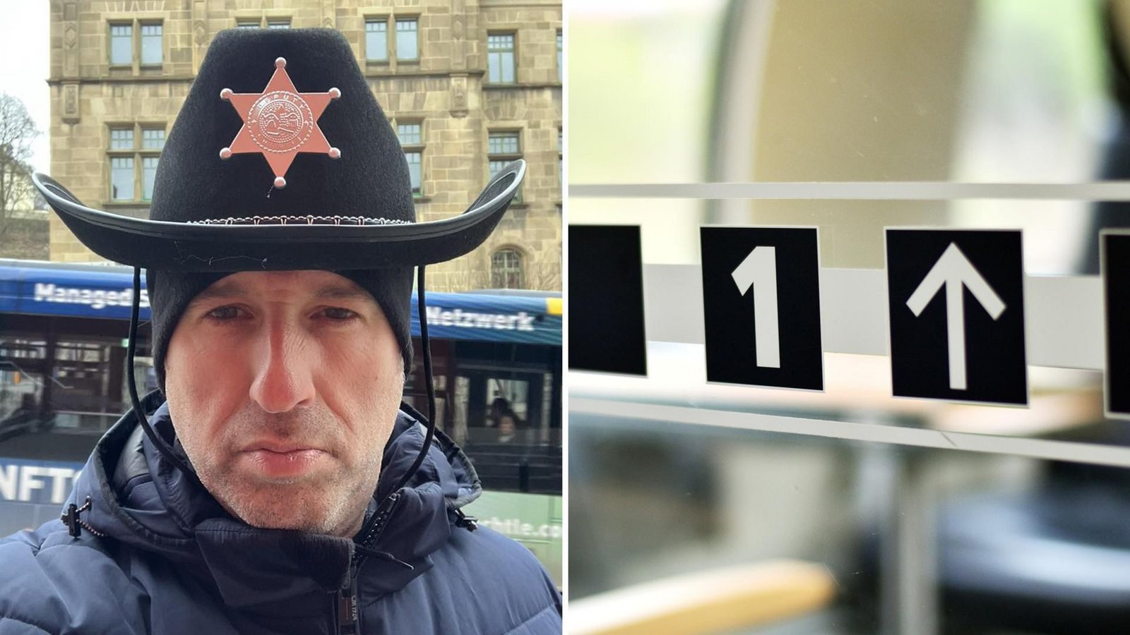 Boris Palmer hat sich zum Fasnetsumzug in Tübingen am vergangenen Wochenende als Sheriff verkleidet – wenige Tage später tritt er in ernster Sache als Leiter der Ortspolizeibehörde auf.Foto: Facebook-Seite Boris Palmer, imago/Panthermedia