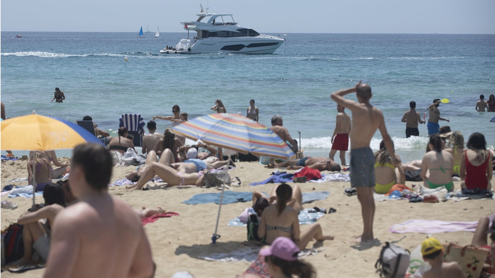 In einigen Bereichen vor der Küste Mallorcas wie vor der kleinen vorgelagerten Insel Dragonera ist die Temperatur im Meer höher ist als die Lufttemperatur.Foto: Clara Margais/dpa