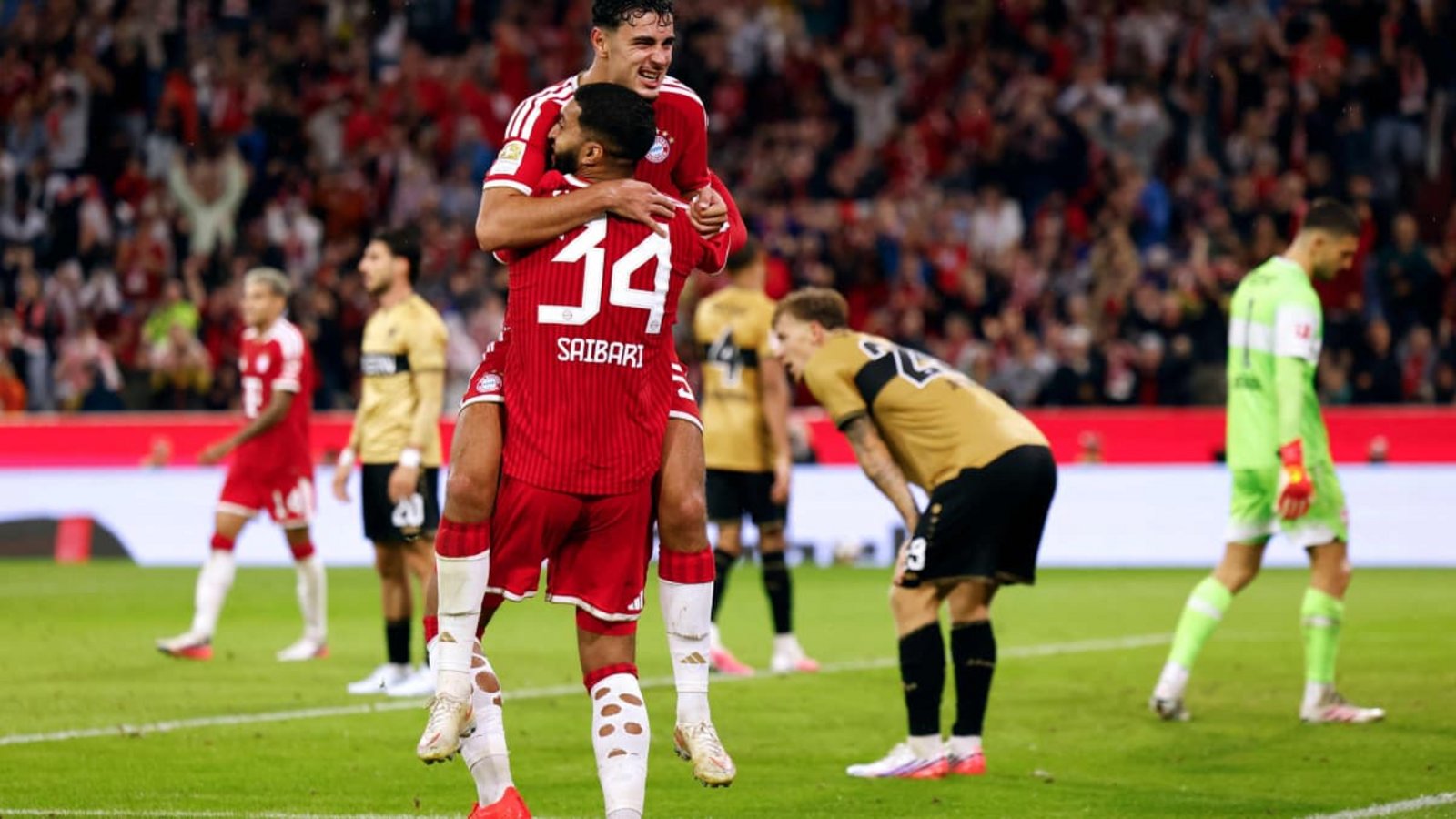 Der VfB Stuttgart musste sich bei den Bayern mit 1:5 geschlagen geben.ALEXANDRA BEIER/afp Der VfB Stuttgart musste sich bei den Bayern mit 1:5 geschlagen geben.ALEXANDRA BEIER/afp