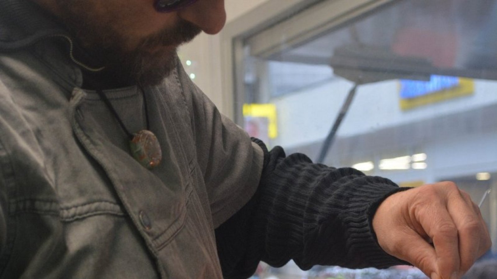 Glasbläser Konrad Bürklein.